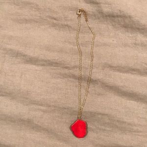 Red stone necklace